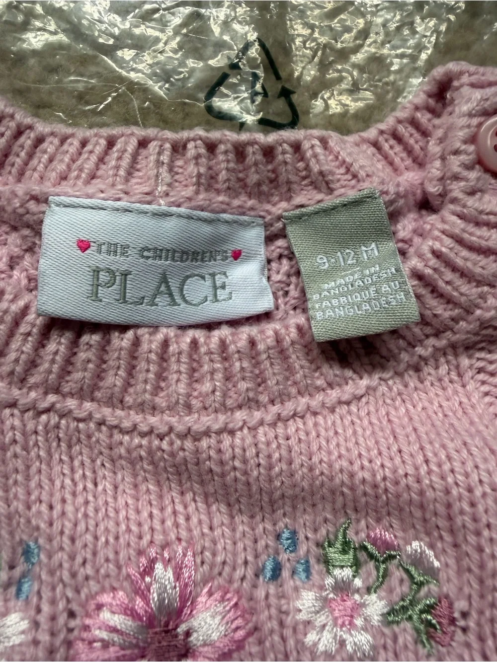 The Children’s Place Baby Girls Knit Sweater Pant Set NWT 9-12M Luxe Lilac - Picture 3 of 9